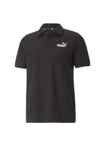 Черная поло essentials pique men's polo shirt Puma
