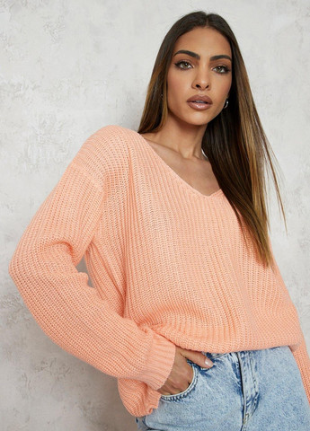 Персиковый демисезонный пуловер пуловер Boohoo