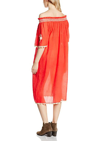 Оранжевое кэжуал платье Gat Rimon с рисунком