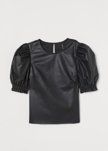 Чёрная блуза с к/р H&M