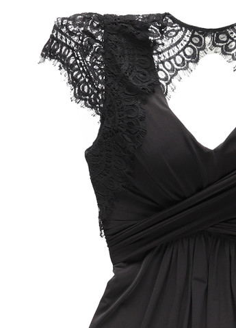 Черное праздничный, коктейльное платье клеш Swing однотонное