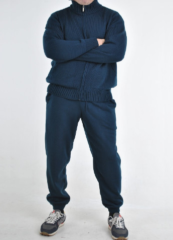 Темно-синій зимній в'язаний спортивний костюм Berta Lucci