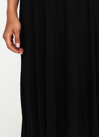 Черное кэжуал платье а-силуэт Gap однотонное