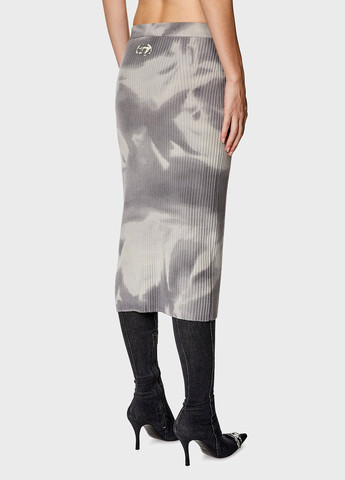 Серая кэжуал тай-дай юбка Diesel карандаш