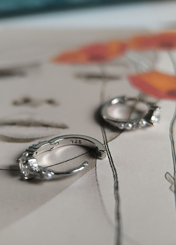 Серьги Silver Flame (350941256)