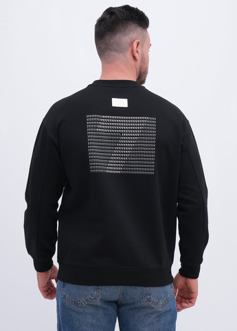 Чорний світшот Trend Collection напис нашивки (356776002)