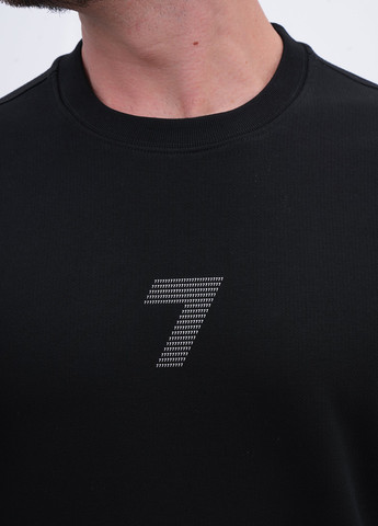 Чорний світшот Trend Collection напис нашивки (356776002)