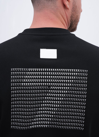 Чорний світшот Trend Collection напис нашивки (356776002)