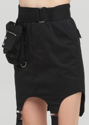 Черная кэжуал однотонная юбка Cedelar