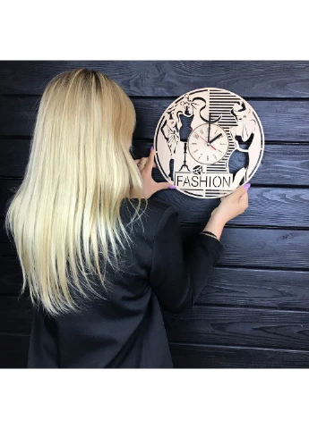 Інтер`єрний дерев`яний годинник на стіну «Мода і стиль» 7Arts (253567083)