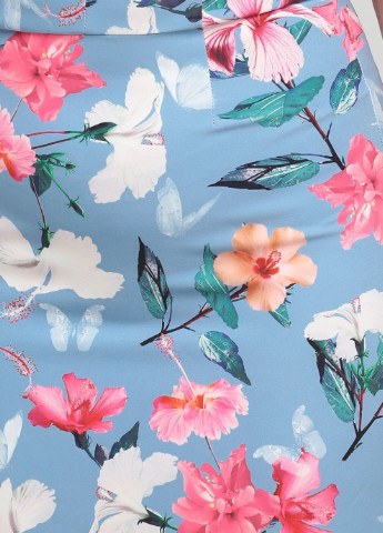 Комбінована кежуал сукня з квітковим принтом Paper Dolls