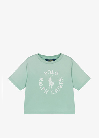 Світло-бірюзова літня футболка Ralph Lauren