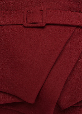 Костюм (жакет, юбка) BGL юбочный однотонный бордовый кэжуал вискоза, полиамид