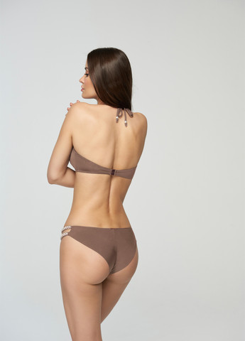 Коричневые купальные трусики однотонные Marc & André