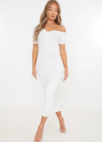 Білий кежуал сукня футляр Missguided однотонна