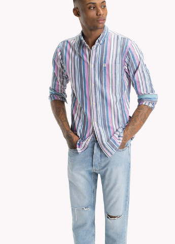 Цветная кэжуал рубашка в полоску Tommy Hilfiger