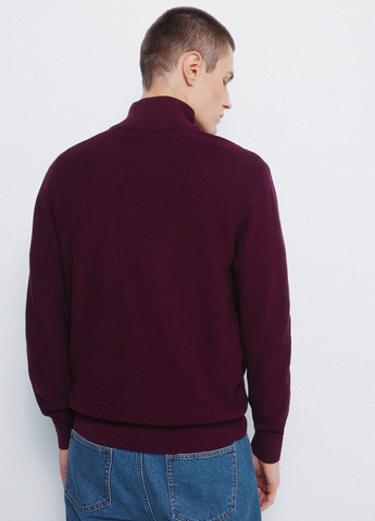 Бордовая футболка-поло для мужчин Springfield однотонная