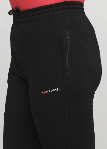 Черные спортивные зимние прямые брюки Radda