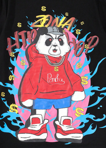 Чорна літня футболка SHEIN