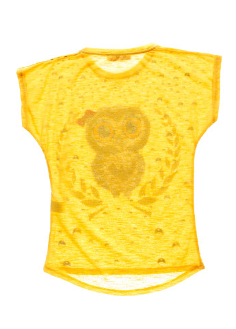 Жовта літня футболка з коротким рукавом Cichlid