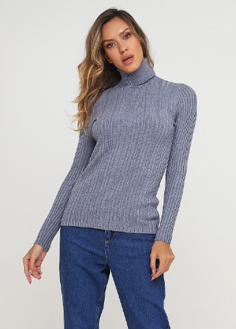 Сіро-синій демісезонний светр Moni&co