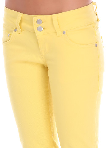 Желтые кэжуал летние прямые брюки LTB