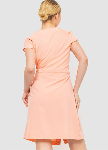 Персиковое кэжуал платье рубашка Ager однотонное