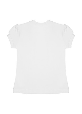 Белая однотонная блузка Sasha летняя