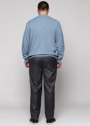 Серо-синие классические демисезонные брюки Ravol