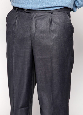 Серо-синие классические демисезонные брюки Ravol