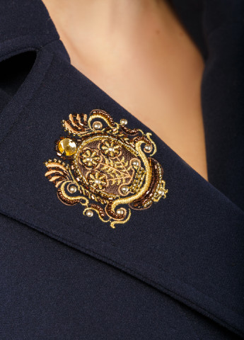 Синее демисезонное Пальто MN