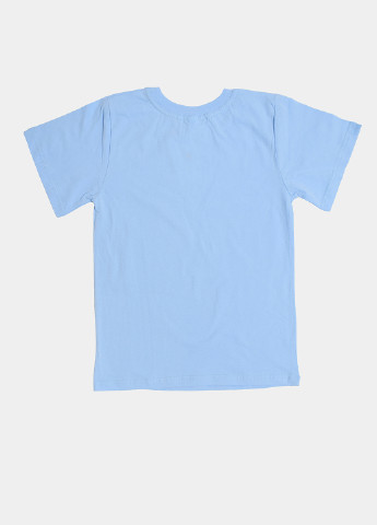 Синя літня футболка Фламинго