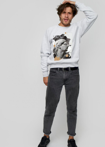 Серый свитшот мужской YAPPI (198688711)