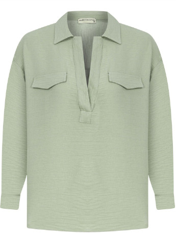 Мятная блуза Mudo