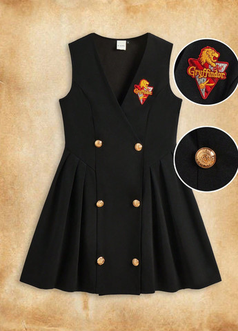 Черное кэжуал платье SHEIN однотонное