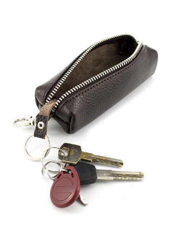 Ключница кожаная на молнии HC-104 коричневая HandyCover (226980280)
