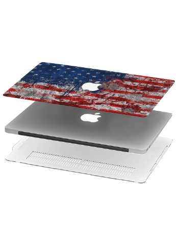 Чохол пластиковий для Apple MacBook Pro 13 A1706 / A1708 / A1989 / A2159 / A1988 Американський прапор (9648-1882) MobiPrint (218526466)