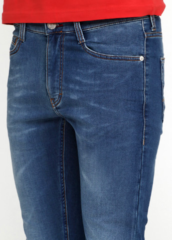 Индиго демисезонные со средней талией джинсы Bogner