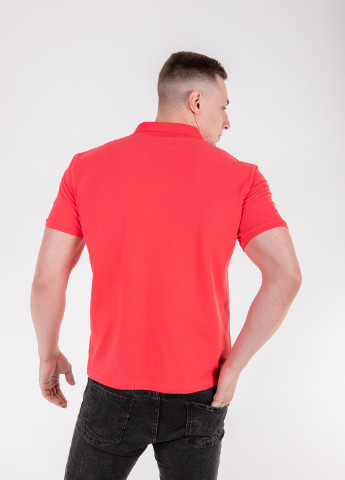 Коралловая футболка-футболка поло мужская для мужчин TvoePolo однотонная