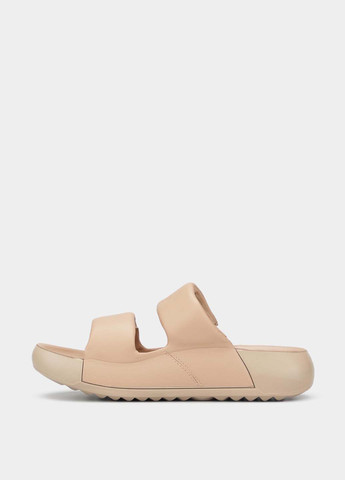 Бежевые шлепанцы Ecco