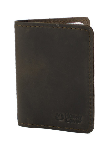Обложка кожаная на ID паспорт, права HC0047 коричневая HandyCover однотонные коричневые кэжуалы
