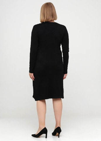 Чорна кежуал сукня сукня светр Hostar однотонна