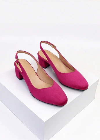 SHEIN Туфли слингбеки фуксия з искусственная замша, китай — лето (341100736)