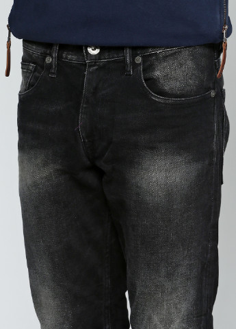 Черные демисезонные прямые джинсы Quiksilver