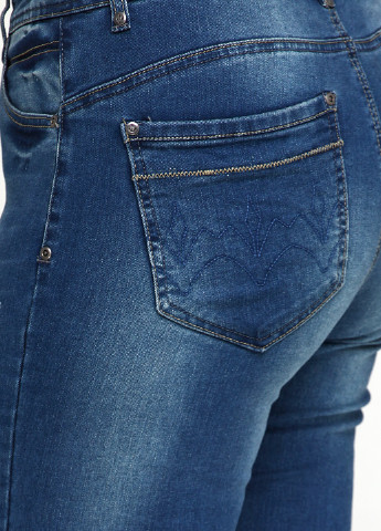 Синие демисезонные джинсы Adia Fashion
