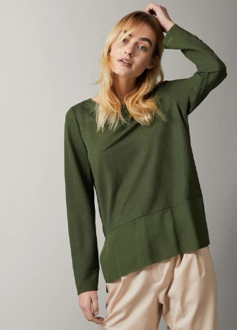 Зелена блуза Massimo Dutti
