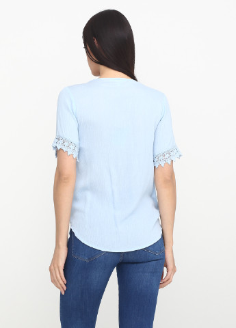 Голубая летняя блуза Mi Ami
