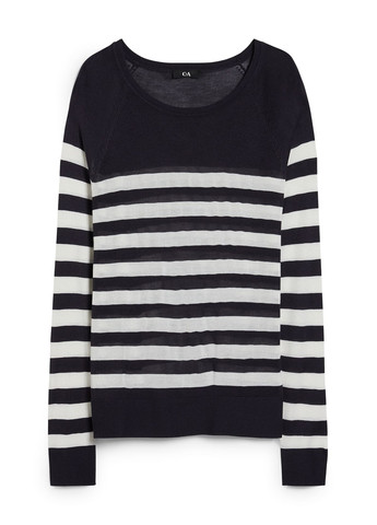 Чорно-білий демісезонний светр джемпер C&A