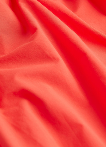 Красное кэжуал платье клеш, оверсайз H&M однотонное