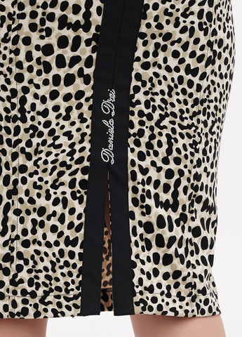 Разноцветная кэжуал с анималистичным узором юбка Daniela Drei карандаш